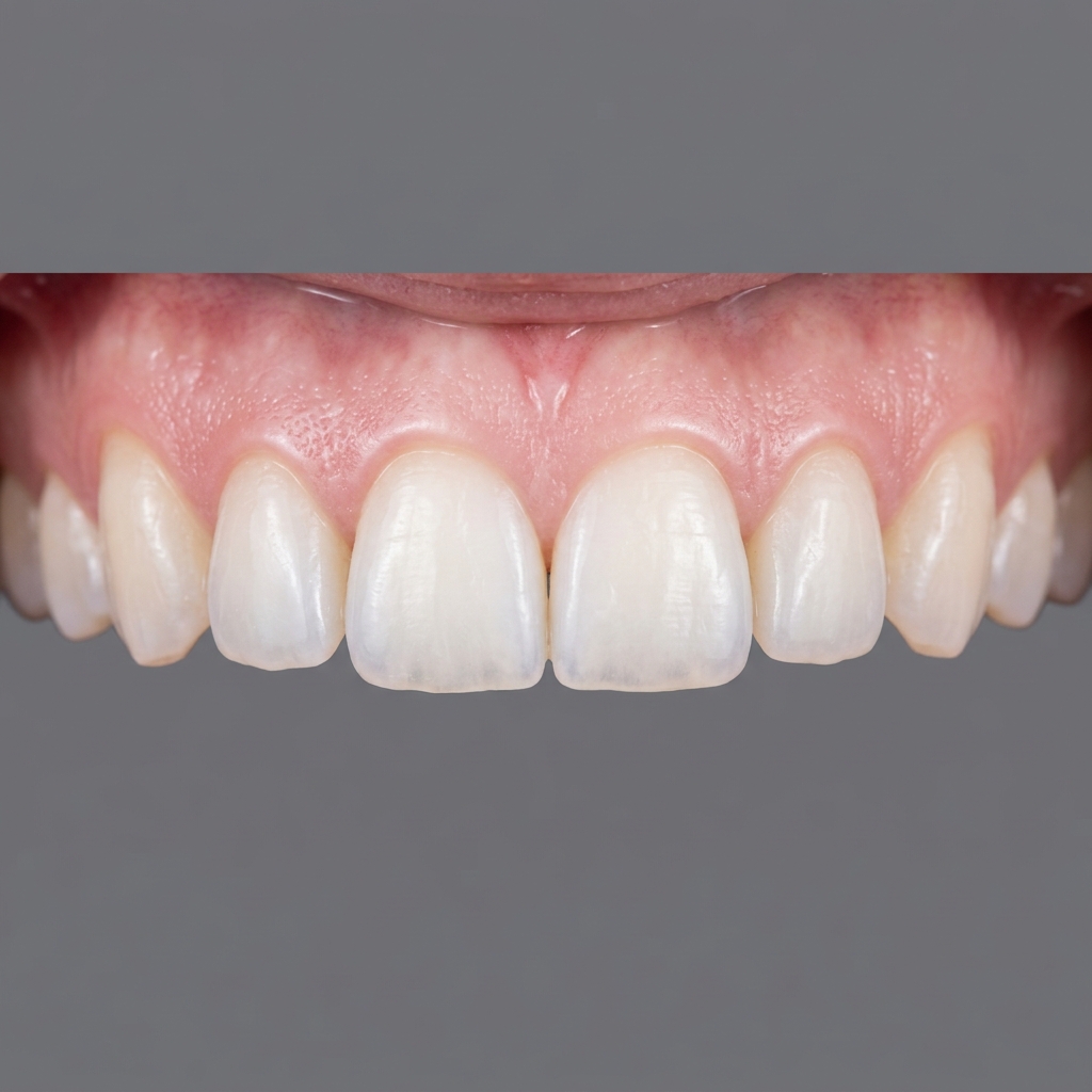 Illustrative visual — clean healthy gums after gum disease management